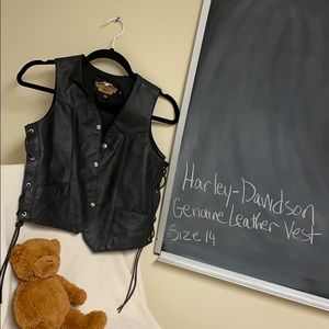 Harley Davidson leather vest